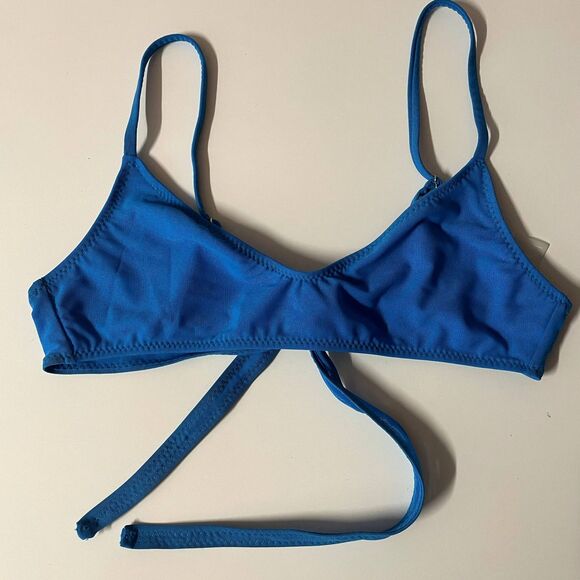 Gonza Revolve NWOT Turquoise Bikini Top Size S - Picture 3 of 8